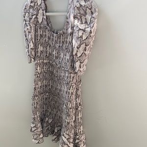 NWT snake print mini dress